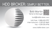HDD Broker Business Card