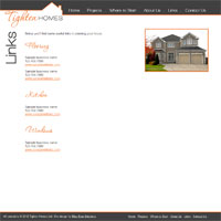 Tighten Homes Website
